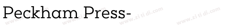 Peckham Press字体转换